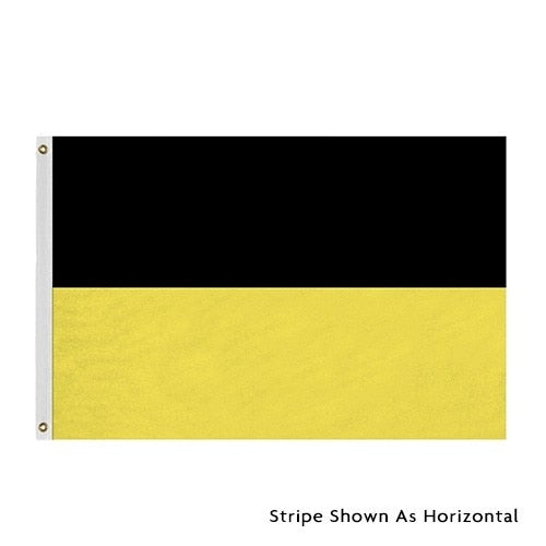 Black and yellow horizontal flag