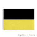 Black and yellow horizontal flag