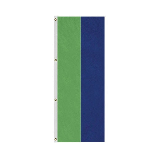 green and blue vertical striped fla