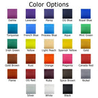 Color options fabric swatches grid