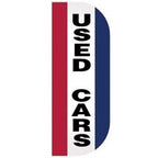 used cars sign red white blue