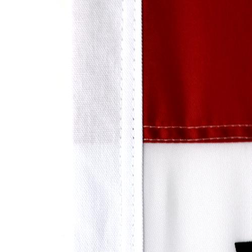 Welcome Flag Seams Up-Close
