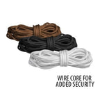 Wire core rope for added security