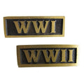 WWI WWII metal badges collectible