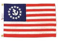 US flag with anchors and stars
